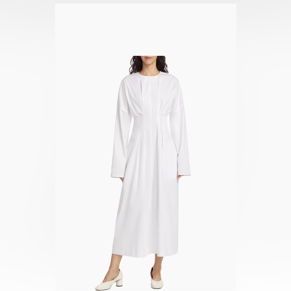 Co white asymmetric maxi dress. New with tags size M - Picture 3 of 7